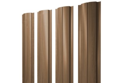 Штакетник Полукруглый Slim с прямым резом 0