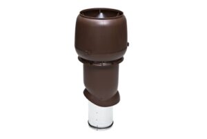 Выход вытяжки 160х225х500 ИЗ коричневый с колпаком